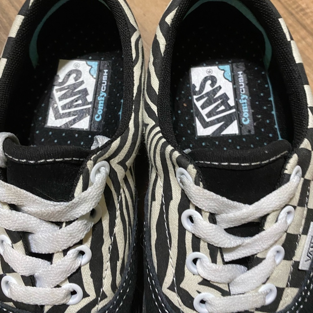 Zebra/ checkered vans